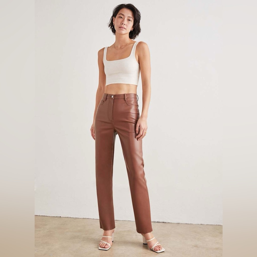 RARE FIND ✨ NWT Wilfred The Melina Slim (Skinny) Pant ✨ Size 10 ✨ Patina Brown